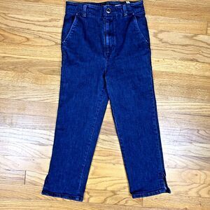 Maeve Anthropologie Women’s 26 High Rise Capri Jeans Dark Wash Straight Leg